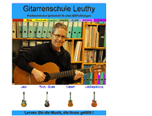 Tablet Screenshot of gitarrenkurse.ch